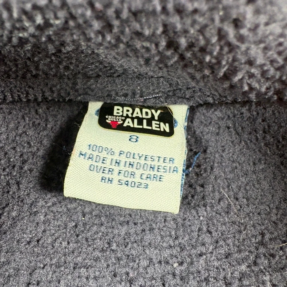 Old Navy Vintage 90s Kids Fleece 1/4 Zip Pullover Navy Blue Size 8 Brady Allen